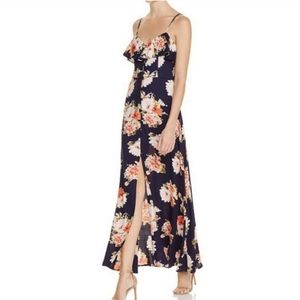 outcast caterina maxi dress Women's Brown Print Nyomi Maxi Dress Cyrene in Size XS by Outcast